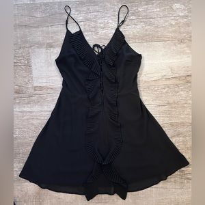 Black spaghetti strap dress size M.